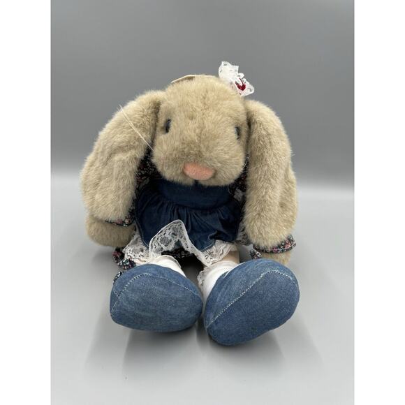 Vintage 1995 24K Polar Puff Candy Bunny Rabbit 16”Plush Mighty Star - Picture 2 of 7